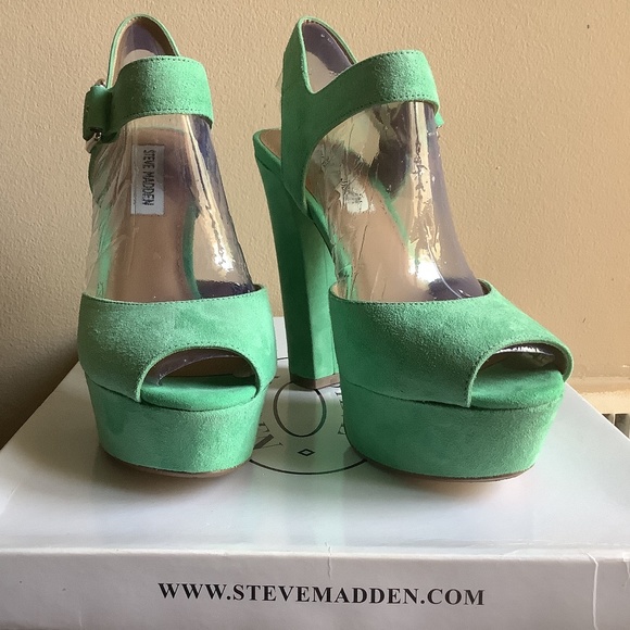 Steve Madden Womens Jillyy Mint Green 7 - Picture 2 of 8